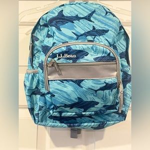 ✨LIKE NEW✨ L.L. Bean Jr. Backpack- shark print